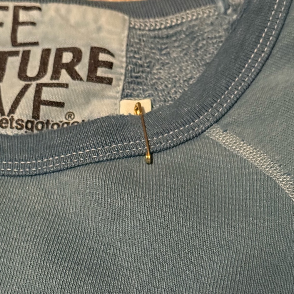 FREECITY LNLSUN SUPERYUMM RAGLAN - BLUESOUND GLASS Life Nature Love Sweatshirt L - Picture 5 of 8